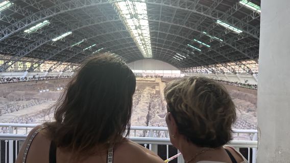 Tour de medio día en tránsito por el aeropuerto de Xi'an Xianyang | Museo de los Guerreros de Terracota y Caballos de Qin Shihuang + Calle Musulmana de la Muralla | Incluye traslado al aeropuerto