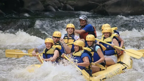 White water rafting adventure in Lombok's Batu Mekar (includes hotel transfer)
