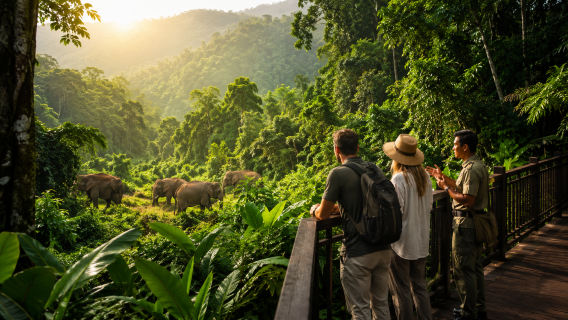 Xishuangbanna rainforest wonderland private 1-day tour | Wild Elephant Valley · Xishuangbanna Tropical Botanical Garden
