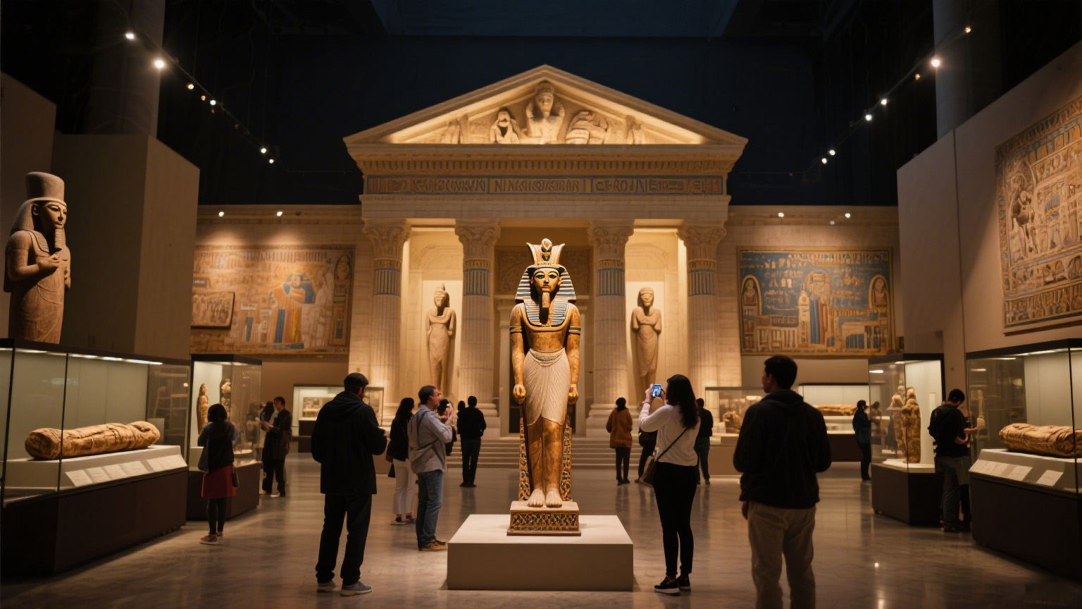 開羅特色一日遊【吉薩金字塔+埃及博物館+法老村+尼羅河】