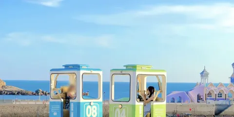 崇武古渡碼頭·膠囊小火車+風車島+沙灘+浮石隱地包車1日遊