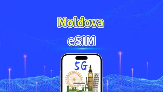 Moldavie eSIM | Données haut débit | 4G | Forfait journalier/volume | 24 heures | 1-30 jours | QR Code