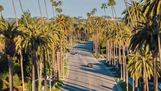 美國洛杉磯蓋蒂中心+郡藝術+比佛利山莊+聖莫尼卡海灘一日遊