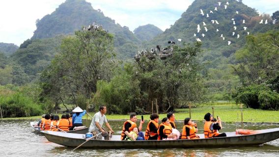 하노이 출발: 호아르 고대 수도 & 퉁남 조류 공원 일일투어
