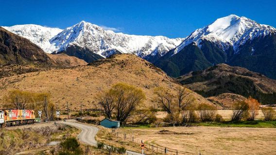 Tren Pemandangan Gunung Alpine (Christchurch - Arthur's Pass)