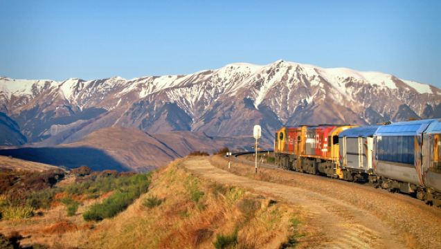 TranzAlpine: Scenic Train Christchurch - Greymouth. Witness New Zealand's natural wonders on this train journey. One-way/same-day round-trip
