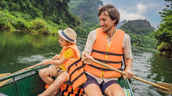 |EXCLUSIVE TRIP.COM| Luxury Tour Trang An - Bai Dinh Pagoda - Mua Cave with Buffet & Options Bus