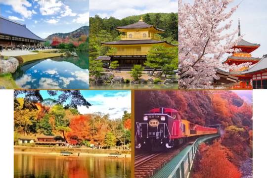 Kyoto, Japan + Kiyomizudera Temple + Kinkakuji Temple + Arashiyama One Day Tour