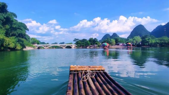 1-day tour to Guilin to Yangshuo Li River three-star cruise ship, Yulong River Rafting and Shili Gallery | Small group