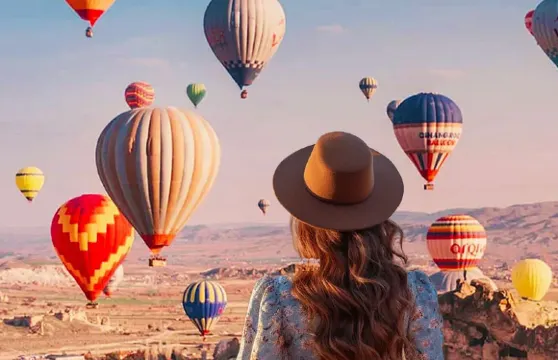 土耳其卡帕多奇亞熱氣球格雷梅熱氣球皇家/蝴蝶熱氣球飛行+早餐+香檳+卡帕區域內酒店接送