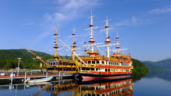 Partenza da Tokyo/Shinjuku: Tour dei luoghi più popolari di Hakone e Enoshima con crociera sulla nave pirata e funivia di Owakudani inclusa