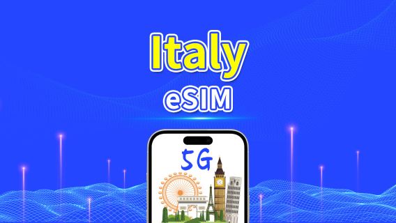 eSIM d'Italia | 5G/4G | Pacchetto dati giornaliero/totale | 1-30 giorni | Fatturazione 24 ore | codice QR