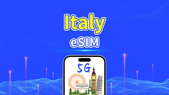 Italy eSIM | 5G/4G | Daily/Total Data Package | 1-30 days | 24-Hour Billing | QR code