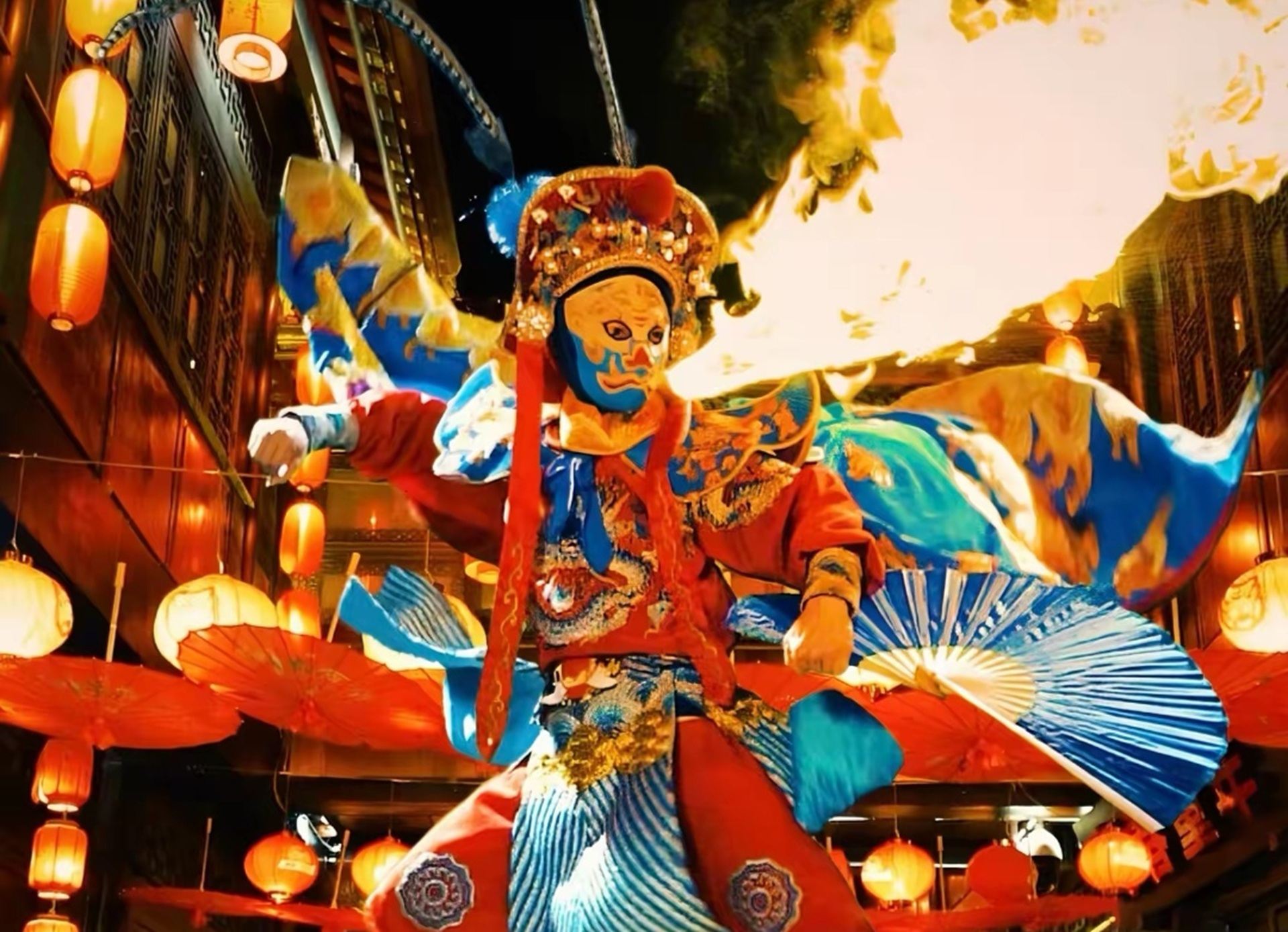 Eintrittskarte für eine Vorstellung im Xi'an Intangible Cultural Heritage Grand Theater (Zhonglou Filiale) (Alter Charme von Chang'an + Qin-Oper und Schattenspiel + Duftender Tee in Deckelbechern + Immersive Darbietungen des immateriellen Kulturerbes)