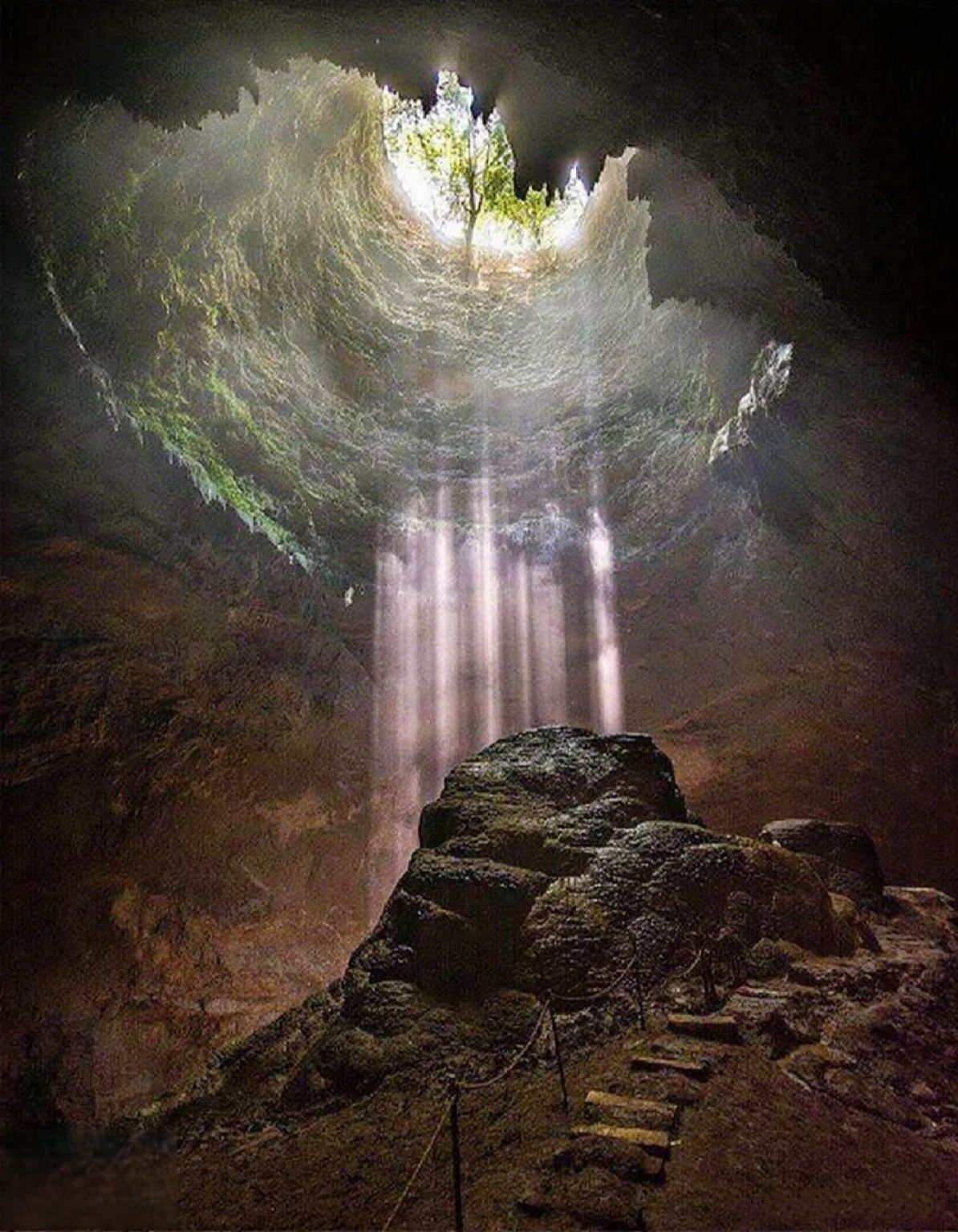 1-day tour to Jomblang Cave + Timang Beach in Yogyakarta, Indonesia