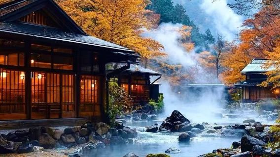 Nagoya, Japan: Gero Onsen Gassho-mura + Gero Onsen + Gujo Hachiman Castle [Chinese]