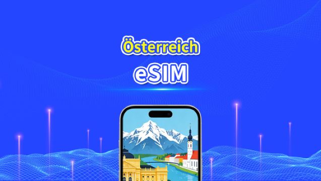 Österreich eSIM | Highspeed Daten | 5G/4G | Tages-/Datenpaket | 24 Stunden | 1-30 Tage | QR-Code