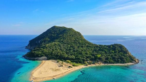 Half-day tour to turtle island + Keri caves + olive oil museum in Zakinthos island, Greece | includes glass bottom boat