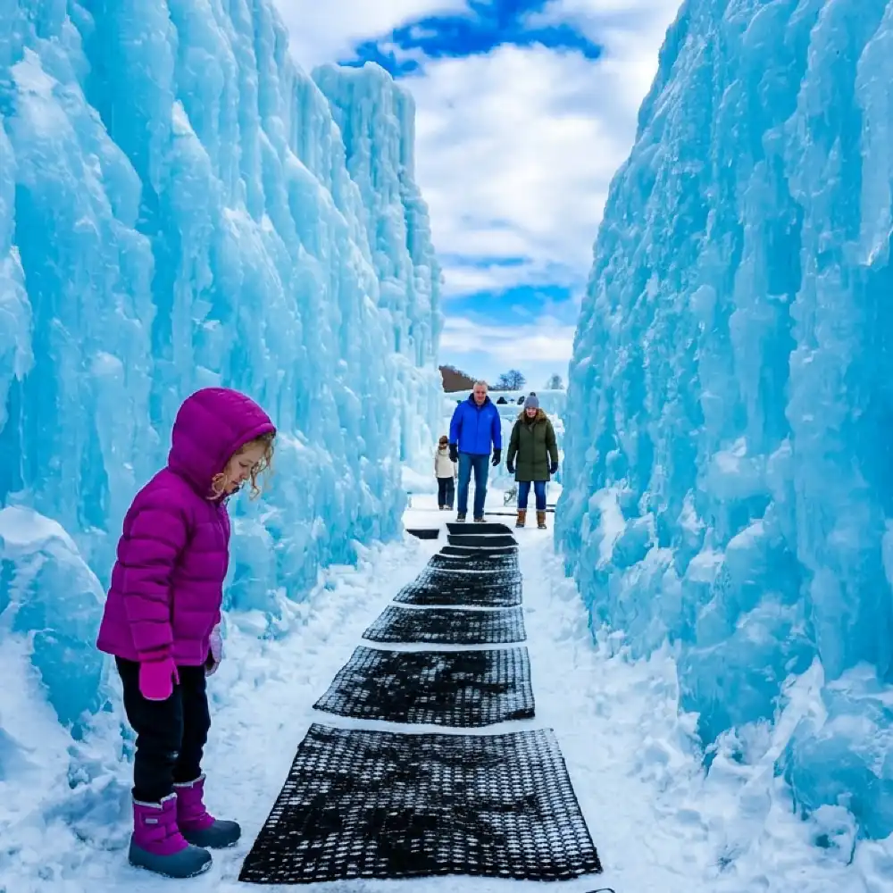 北海道洞爺湖・温泉埠頭・支笏湖氷雪祭ワンデーツアー・スノーモービル