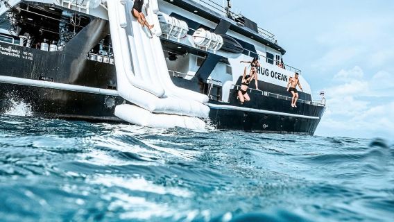 Ko Racha Yai and Ko Racha Noi 1-day tour on a double-decker yacht | snorkeling/optional scuba diving | sea slide & pool