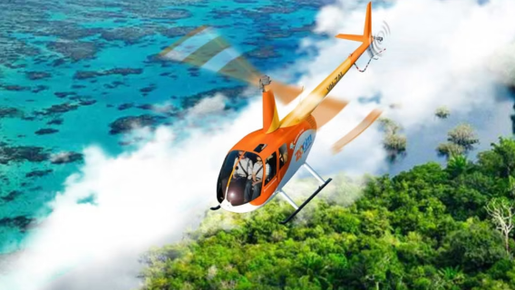 Cairns Great Barrier Reef scenic flight [optional helicopter | optional rainforest/sand cay]