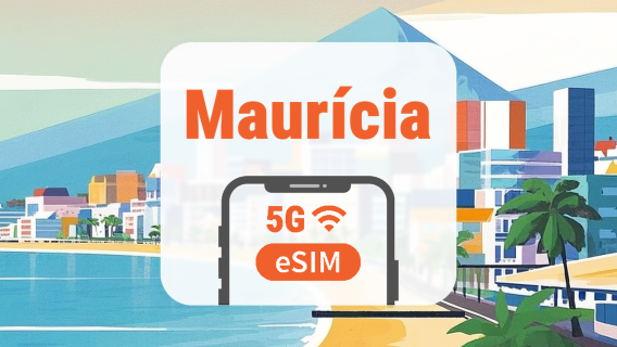 Maurícia 5G eSIM | Todos os AI & TikTok | 1–30 Dias | Código QR
