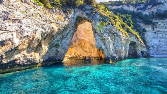 From Corfu: Paxos, Antipaxos & Blue Caves Full-Day Cruise