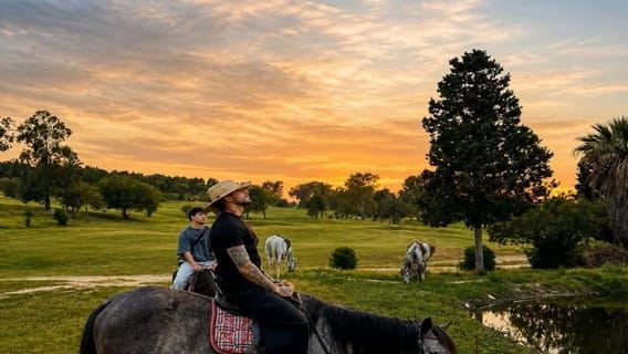 Hammamet: Golden Hour Horseback Ride with Lounge Drink