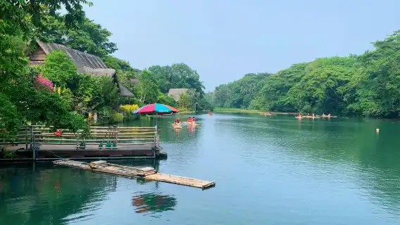 Buffalo City in Manila, Philippines [Pink Church + Music Bull Cart + Waterfall Restaurant + Bamboo Rafting]