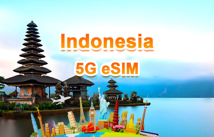 印尼 5G eSIM | 日用包/總量包 | 1-30天 | QR code