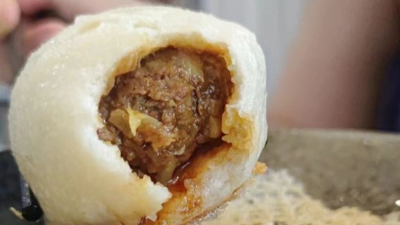 手作りジューシーなカレー風味牛肉生煎包(一から作る)!