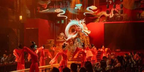 湖北恩施上宴賦傳統宮廷宴飲體驗(古風韻味+宮廷宴飲+視覺與味覺的雙重盛宴+漢唐風格)