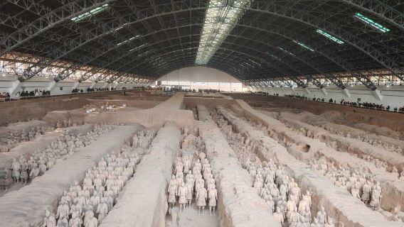 西安秦始皇帝陵博物院(兵馬俑)+華清宮+西安千古情一日遊