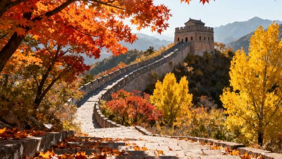 gecharterde autovervoer naar de Chinese Muur bij Mutianyu met een eendaagse tour en één groep voor één gezin / toegangsticket inbegrepen / Ophalen bij hotel