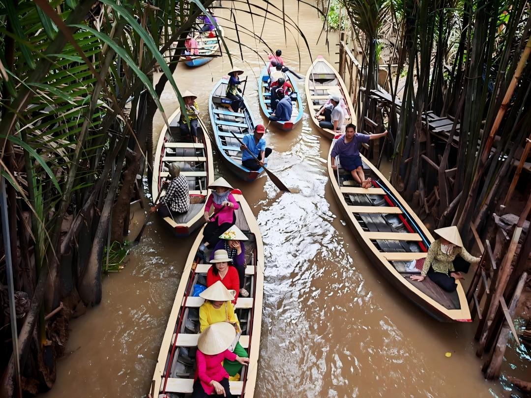 Ho Chi Minh City My Tho Mekong River Day Tour: Join-in Tour/Private Small Group + Coconut Forest Boat Ride + Chinese/English Guided Tour