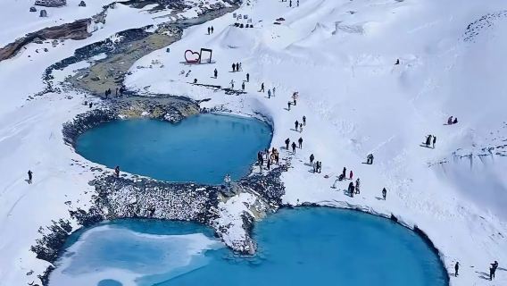 Gangshika Snow Mountain + Colorful Waterfall + Lianxin Lake Day Tour [Departing from Lanzhou · Premium Small Group]