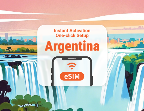 Argentina eSIM | Dual Network Coverage | 1–30 Days | Instant QR