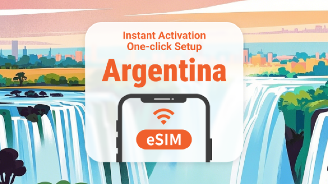Argentina eSIM | Dual Network Coverage | 1–30 Days | Instant QR