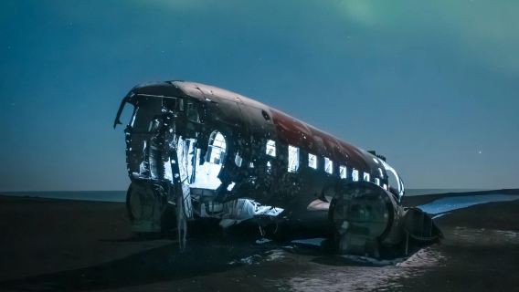 Reykjavik Iceland - Meneroka Runtuhan Kapal Terbang di Pantai Selatan - Pantai Anjing Laut - Sewaan peribadi - Jadual boleh disesuaikan