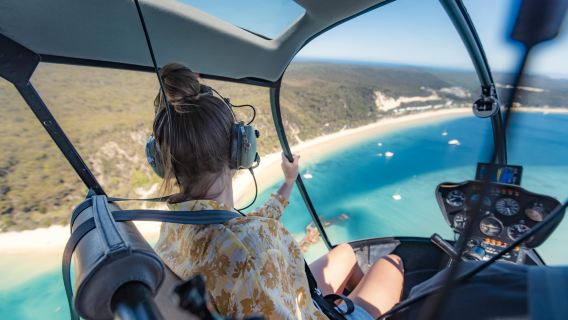 Croisière d'une journée Sea to Sky à Tangalooma avec safari dans le désert