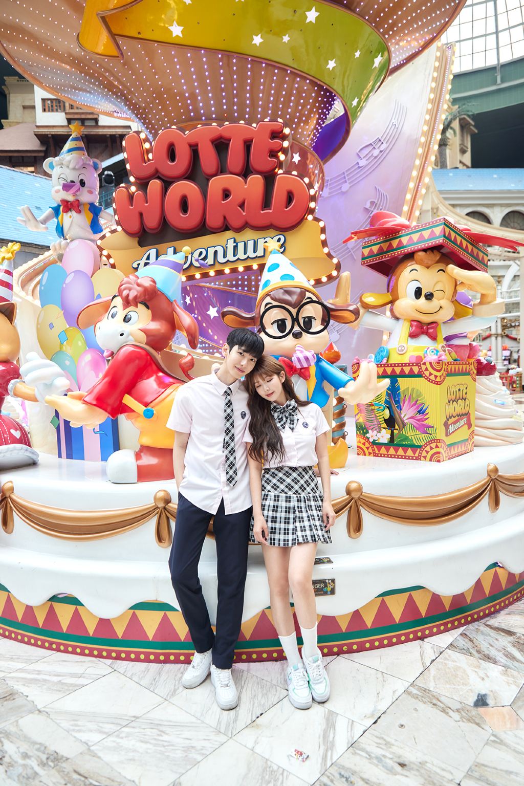 lotte world schooluniformenverhuur Emotionele schooluniformen Hoofdwinkel Jamsil