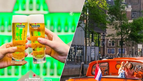 Amsterdam: crociera turistica di 1 ora + ingresso all'Heineken Experience