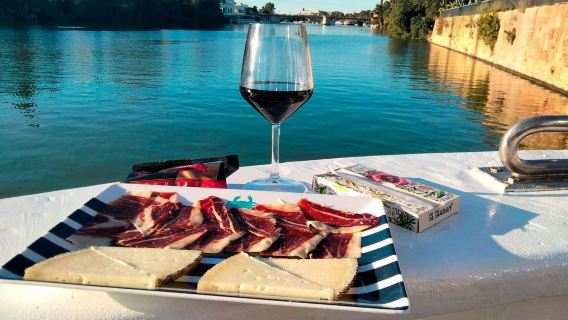 Seville: Boat Cruise with 5-Course Meal + Unlimited Drinks