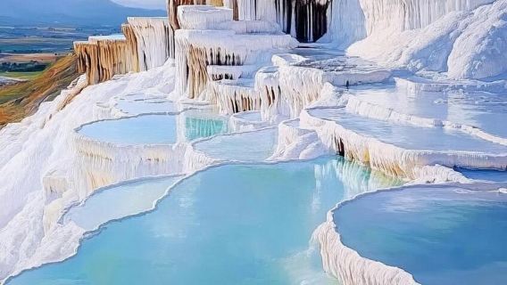 ทัวร์Türkiye Pamukkale + Hierapolis หนึ่งวัน บริการภาษาจีนและอังกฤษ