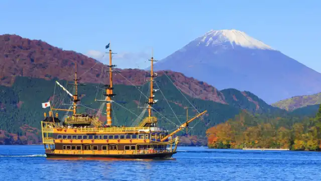 箱根+大湧谷一日遊:贈箱根空中纜車丨山中湖+蘆之湖雙湖之旅