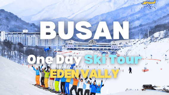 Busan: Eden Valley Ski Resort Day Trip with Equipment Rental
