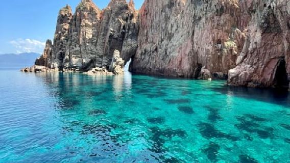 Sagone/Cargèse: Croisière Scandola, Piana, Girolata Baignade