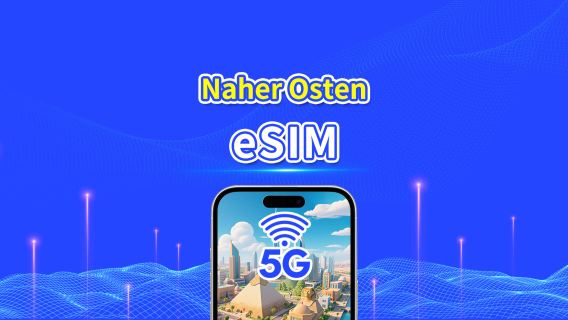 Mittlerer Osten eSIM | Enthält Vereinigte Arabische Emirate / Saudi-Arabien / Katar / Bahrain / Kuwait / Ägypten usw. | 1–30 Tage | 24-Stunden-Abrechnung | QR-Code