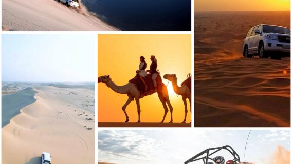 Qatar Inland Sea Desert Safari with Camel Ride, Dune Bashing, Sandboarding & Quad Biking