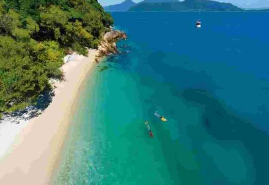 1-day tour to Fitzroy Island with optional add-ons (snorkeling/glass-bottom boat/lunch) AUD 97.87